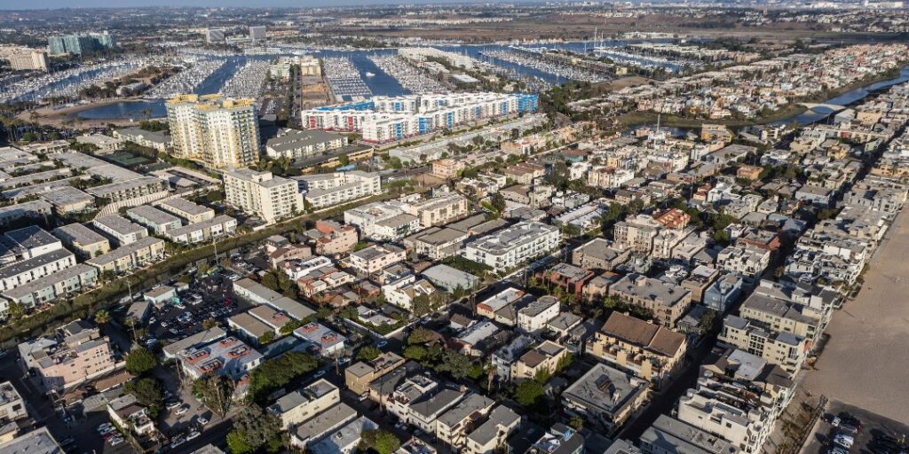 Marina del rey cityscape